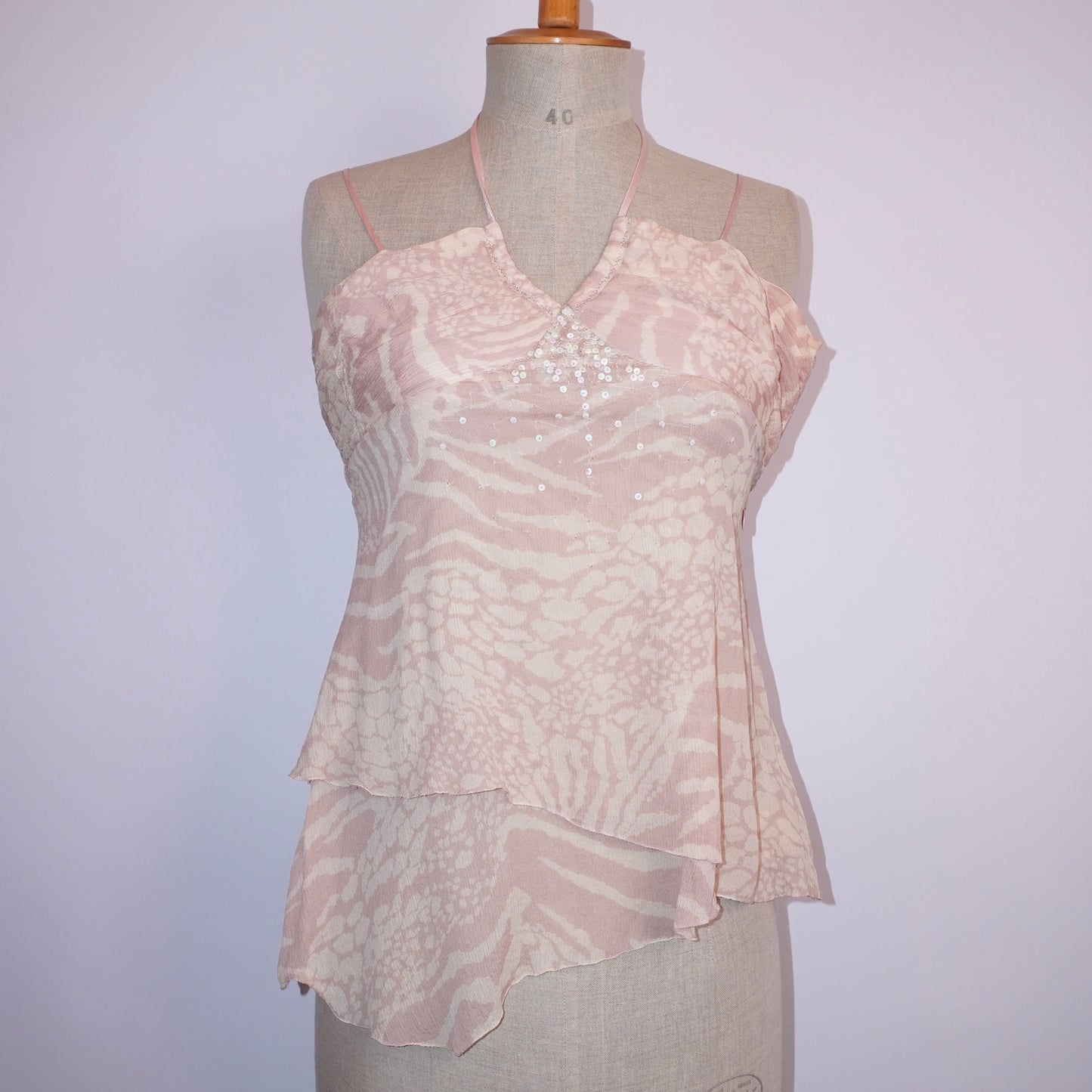 Silk Beaded Top (XS)