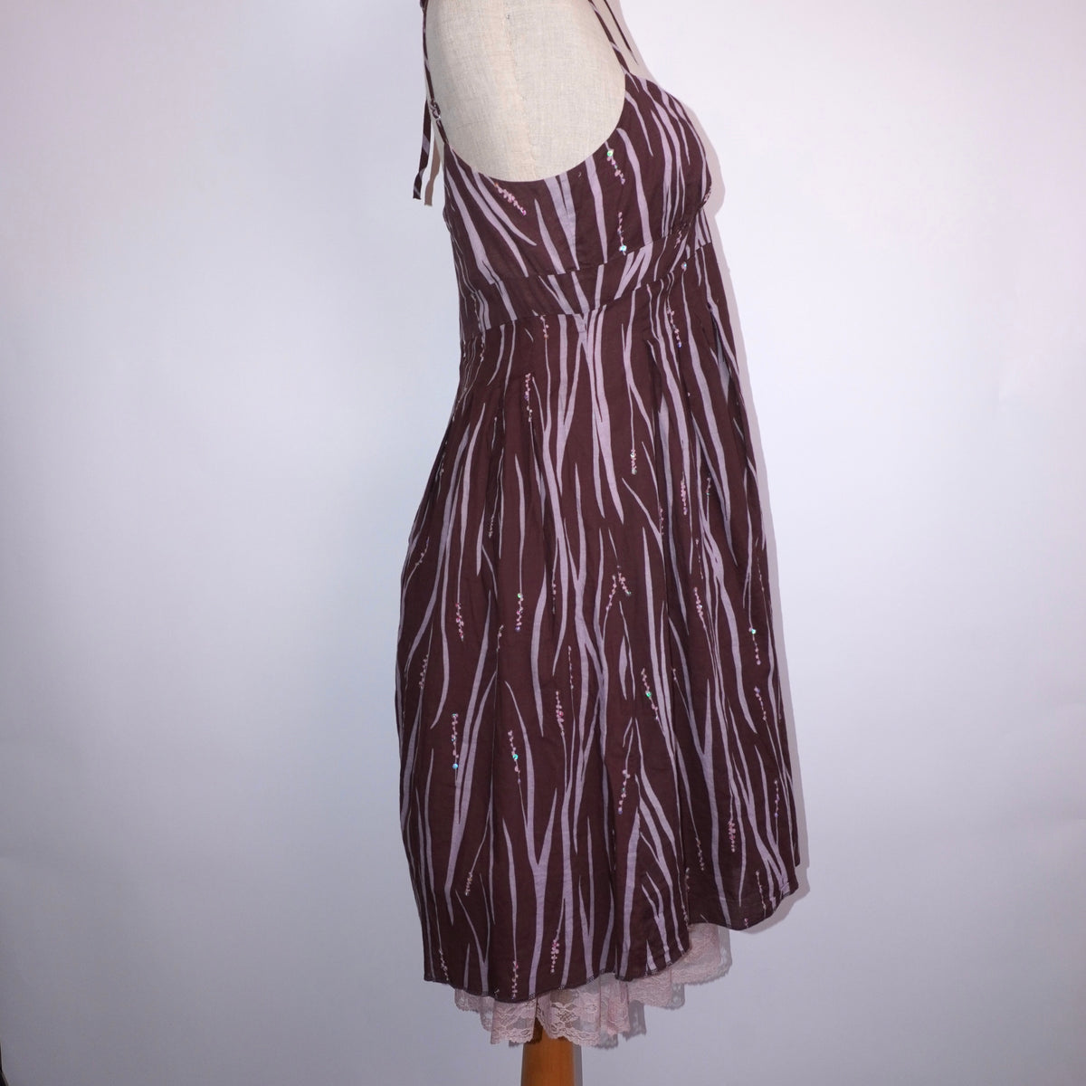 Zebra Print Sequin Dress (M)