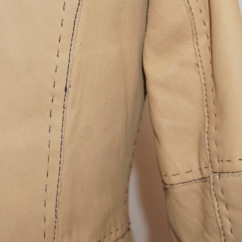 Leather Fur Jacket (M)
