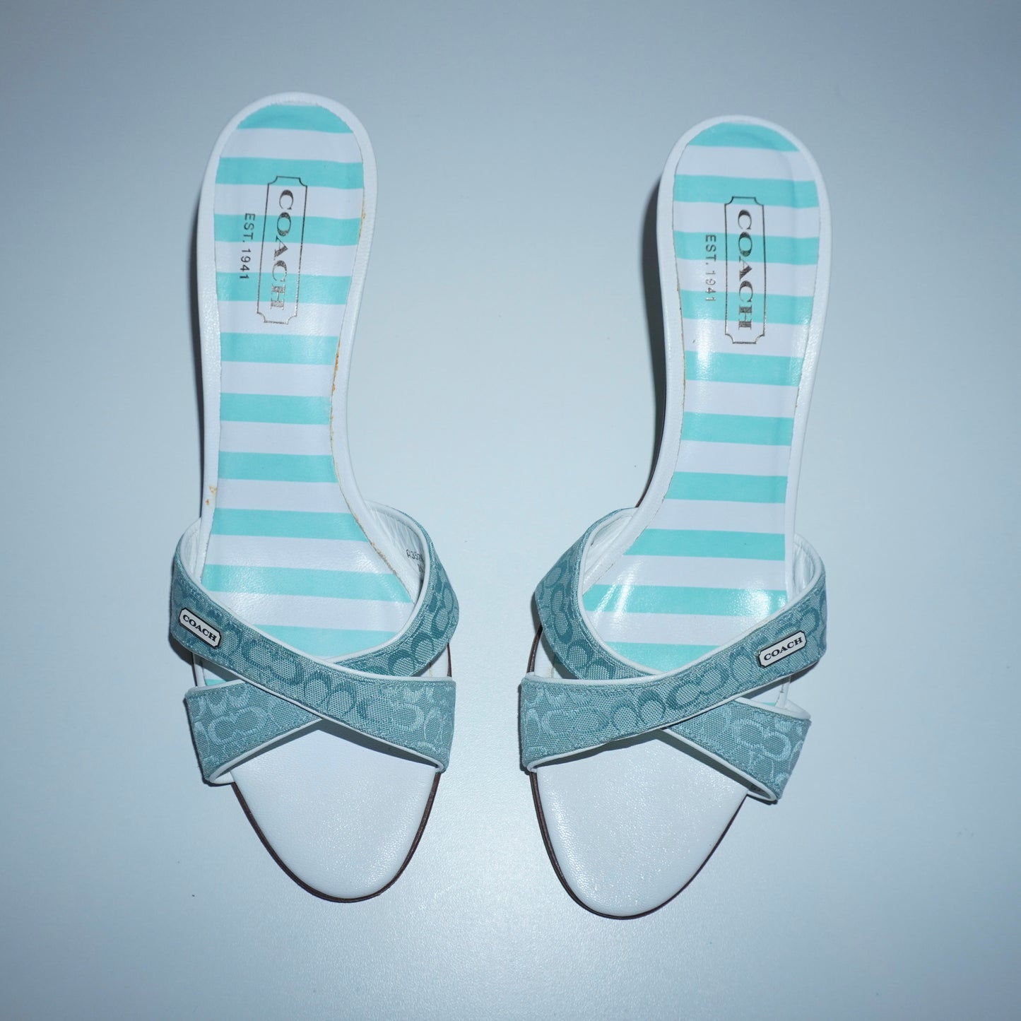 Coach Monogram Mules (38.5)