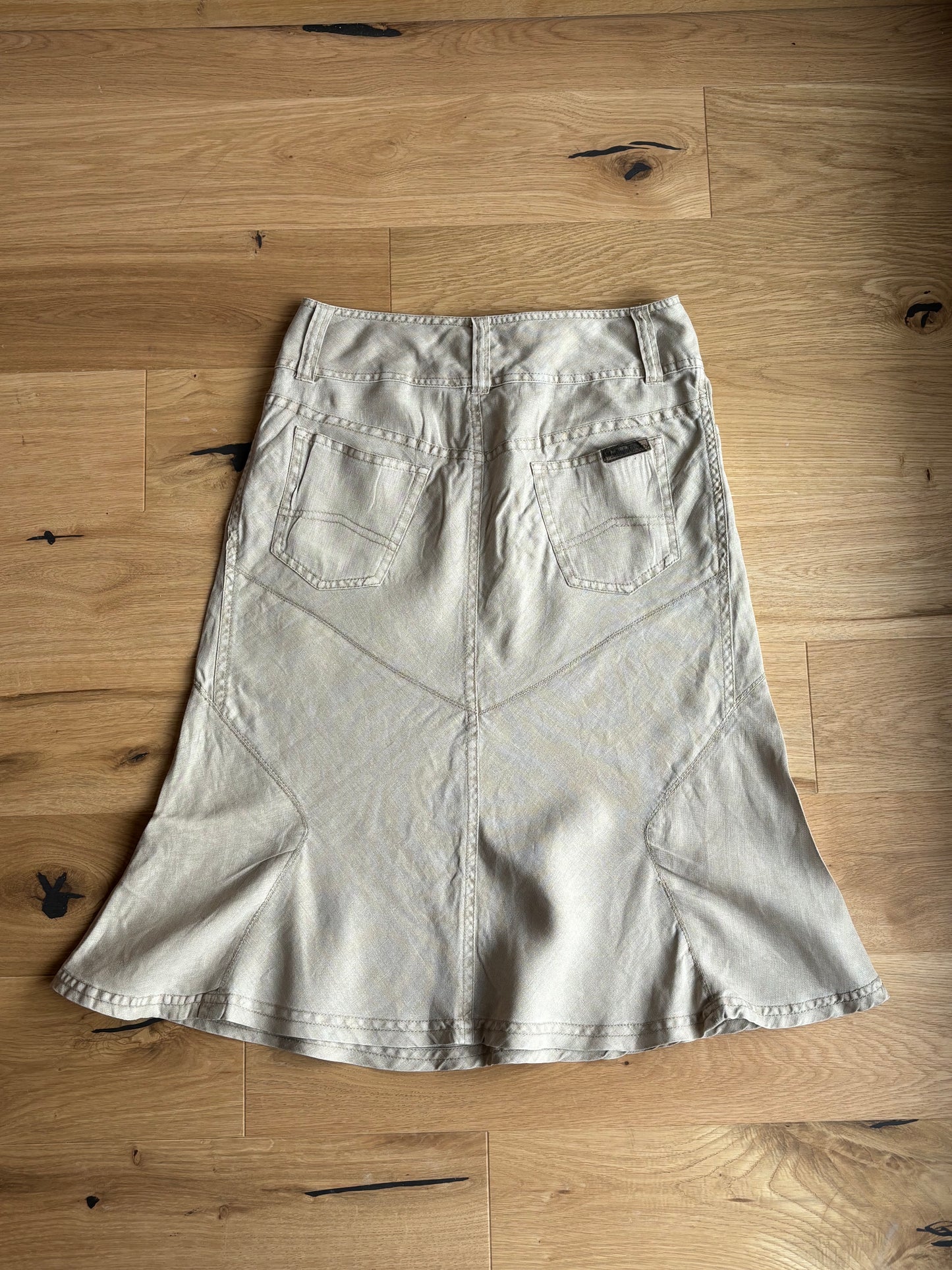 Linen Flare Skirt (S)