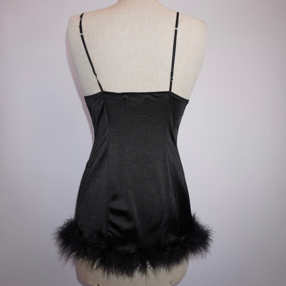 Feather Trim Babydoll (M)