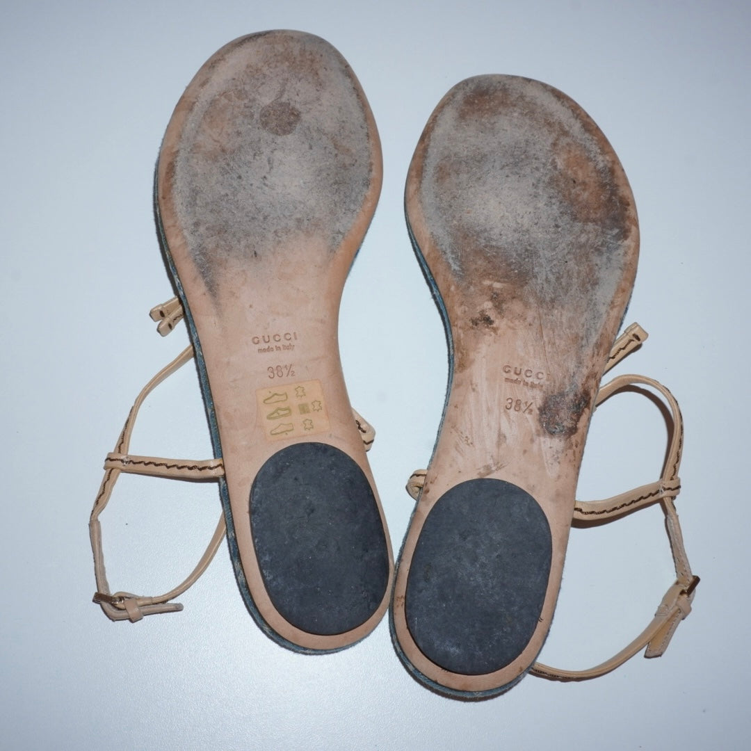 Gucci Denim Sandals (38)