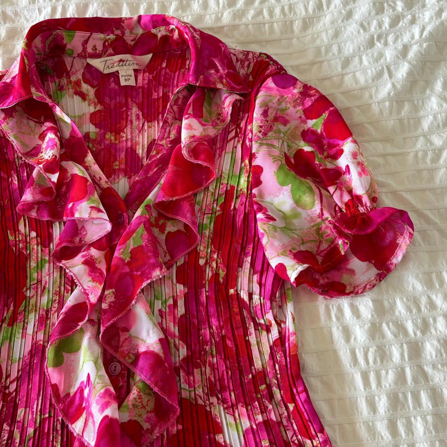 Floral Ruffle Blouse (M)