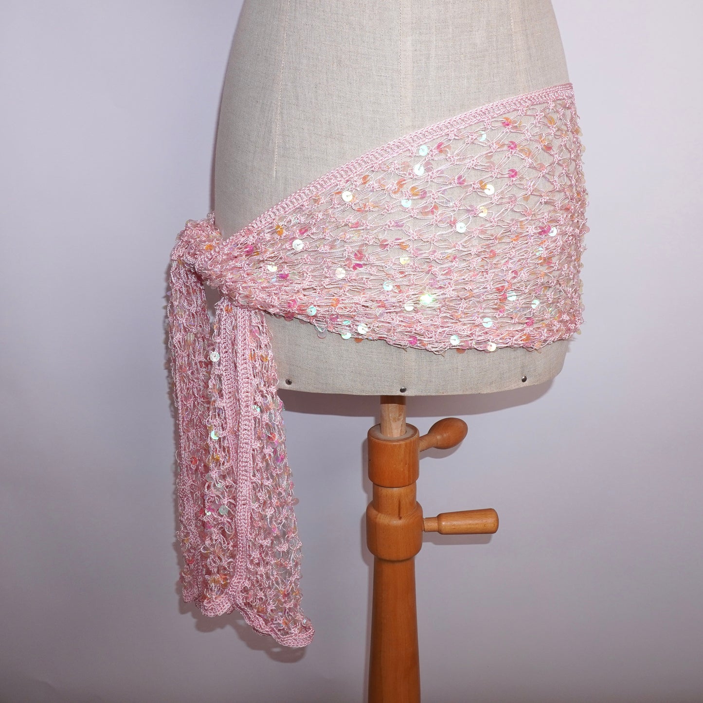 Sequin Crochet Scarf