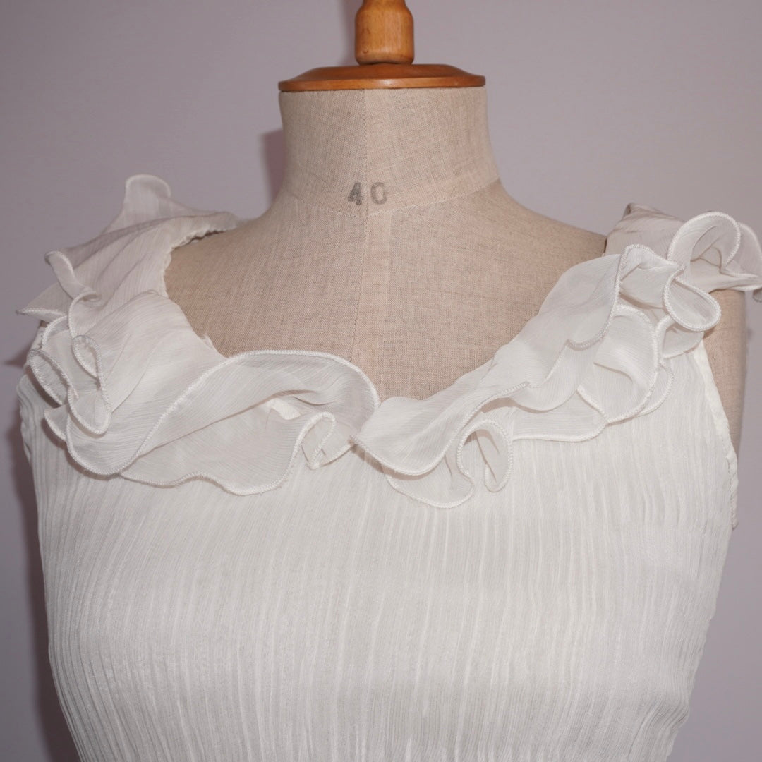 Pleated Ruffle Top (S)