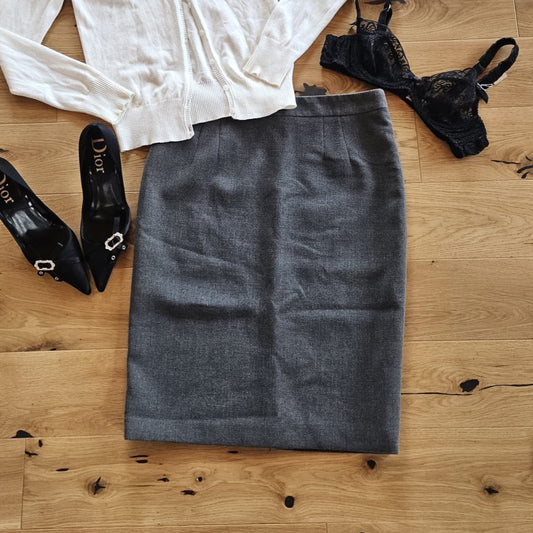 Grey Pencil Skirt (S)