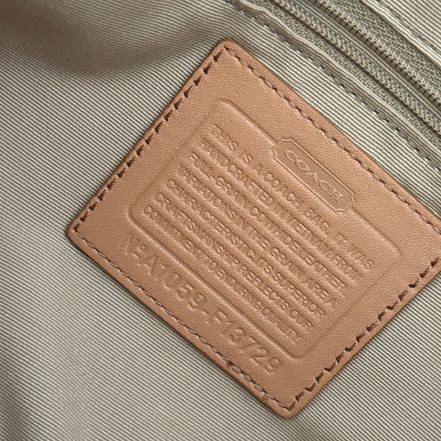 Coach White Leather Purse