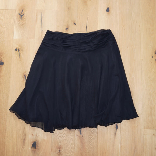 Silk Ruched Skirt (XL)