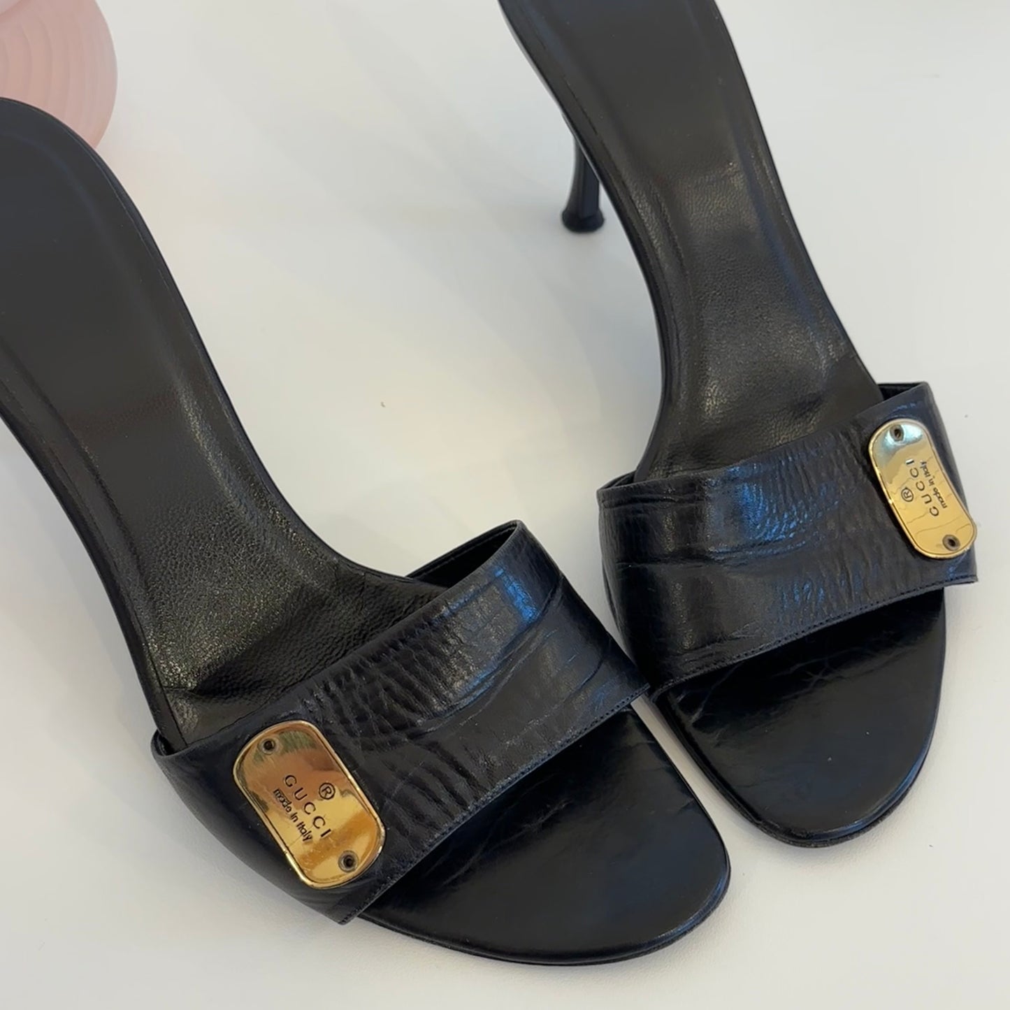 Gucci Leather Mules (38)