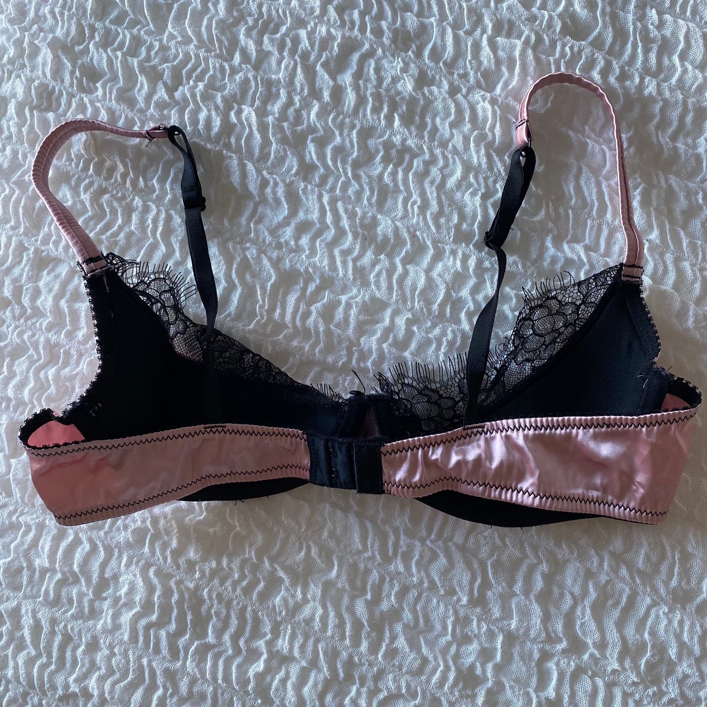 Pink Satin Bra (80B)