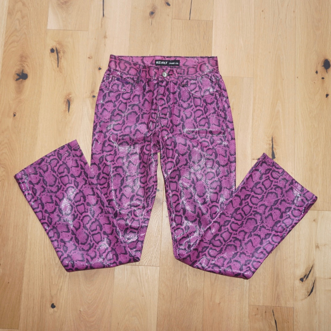 Snakeskin Print Trousers (XS)