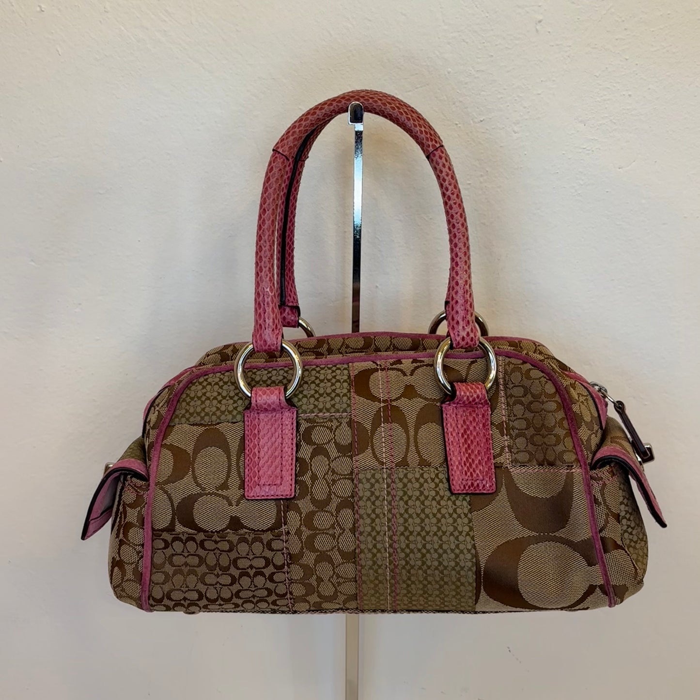 Coach Monogram Croc Purse