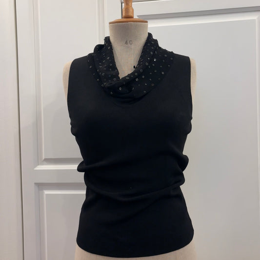 Sequin Cowlneck Top (M)