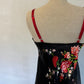Robe fleurie en satin (M)
