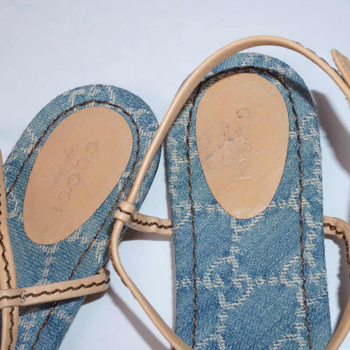 Gucci Denim Sandals (38)