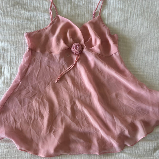 Pink Rosette Babydoll (L)