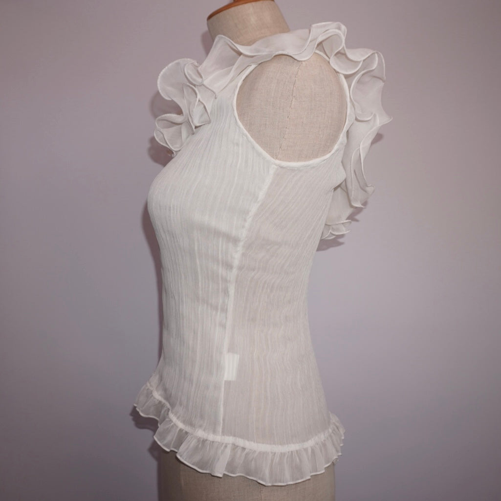 Pleated Ruffle Top (S)
