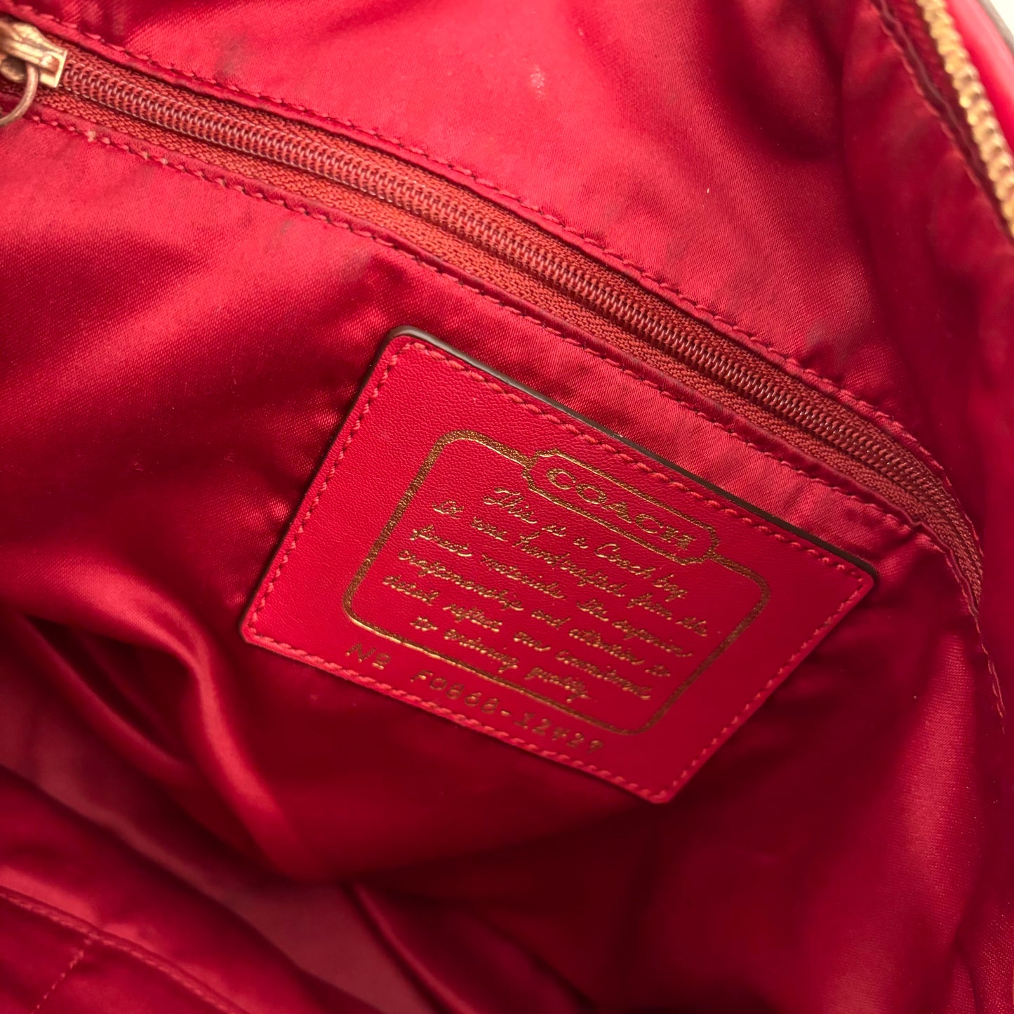 Coach Monogram Purse red