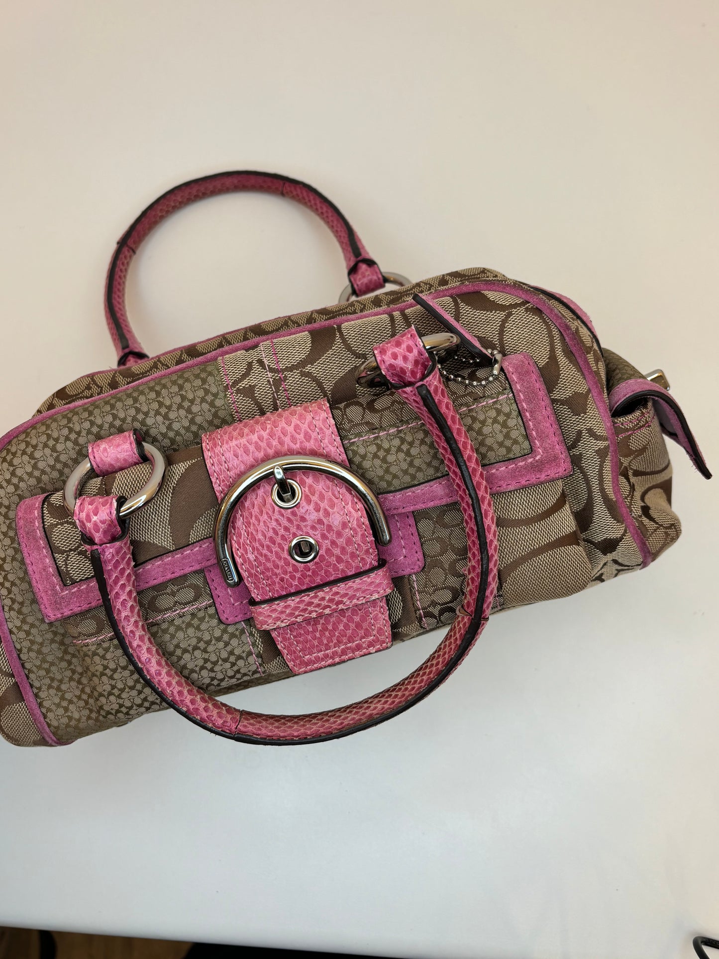 Coach Monogram Croc Purse