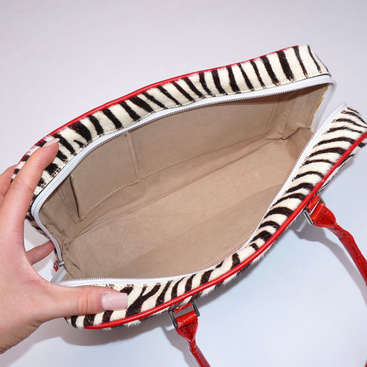 Zebra Calfhair Purse