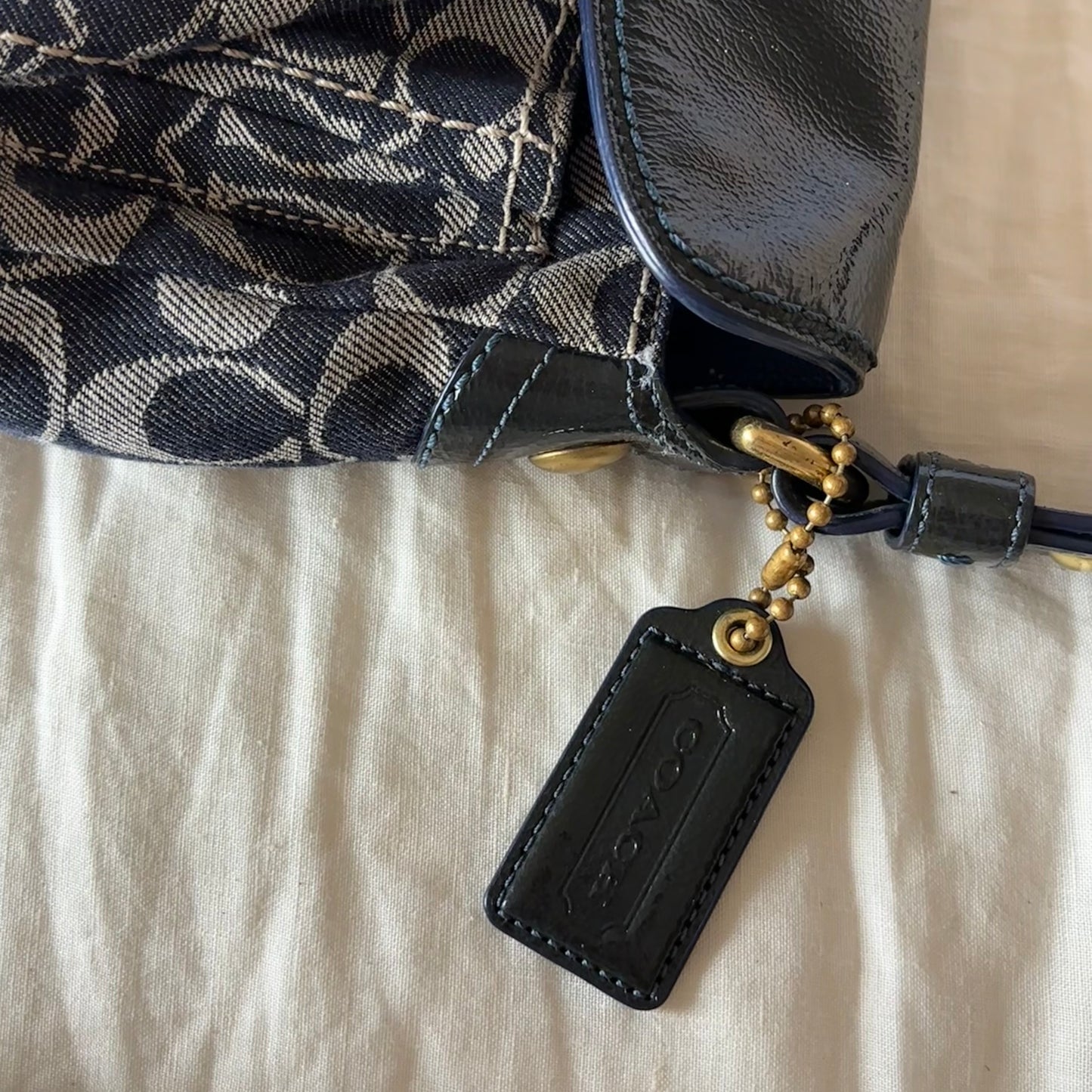 Coach Denim Monogram Purse