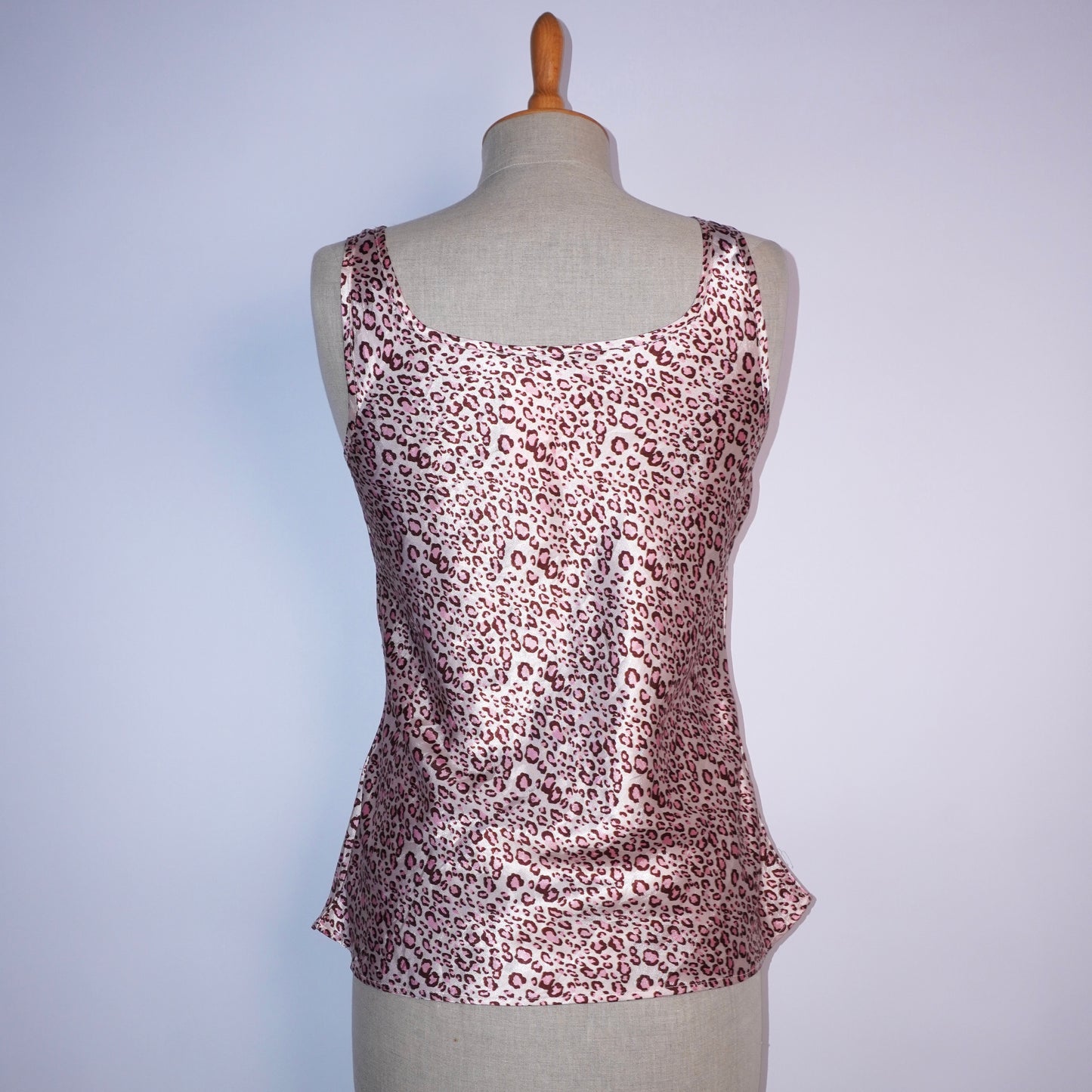 Leopard satin top (M)