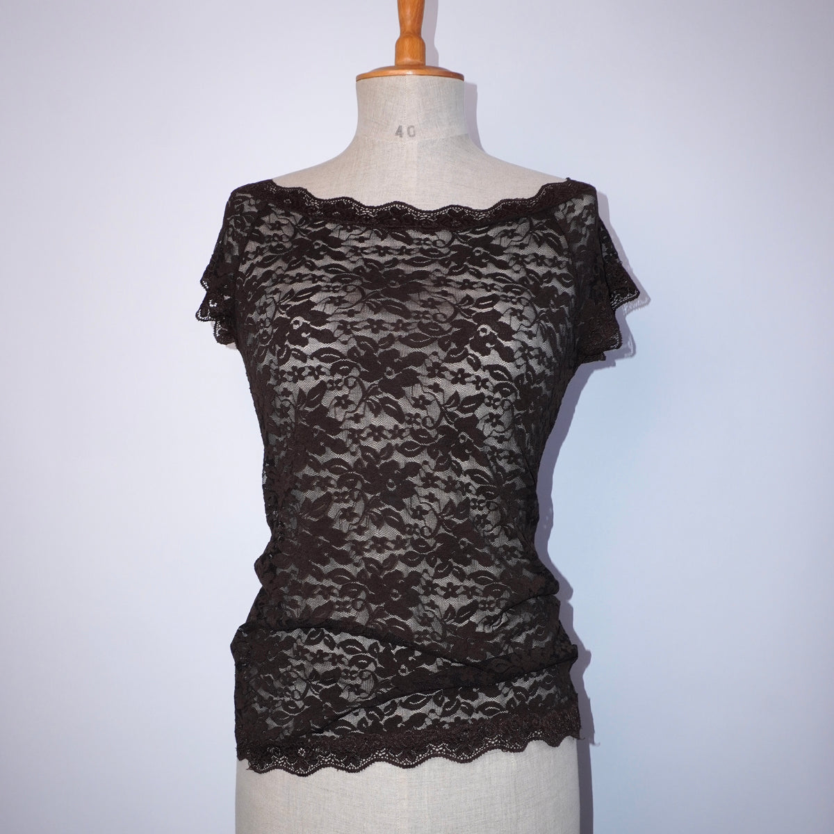 Brown Lace Top (M)