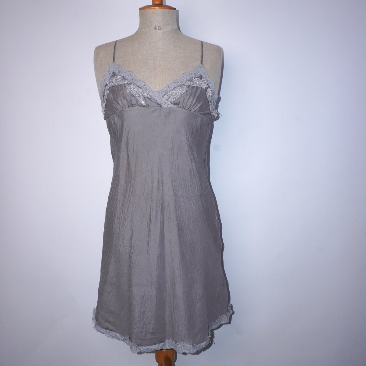 Silk Slip Dress (S)