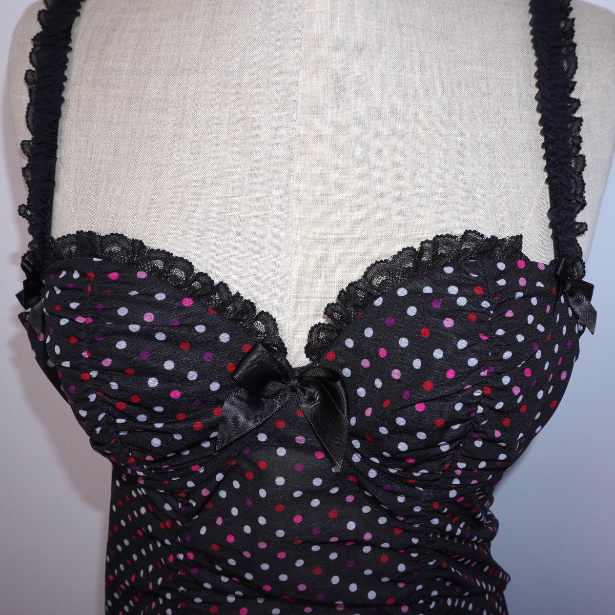 Polkadot Ruffle Babydoll (M)