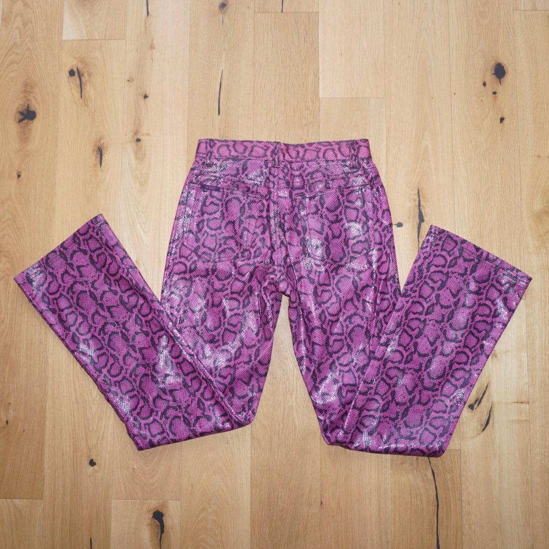 Snakeskin Print Trousers (XS)