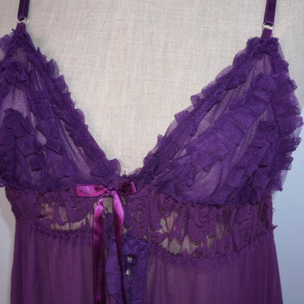 Ruffle Mesh Babydoll (M)