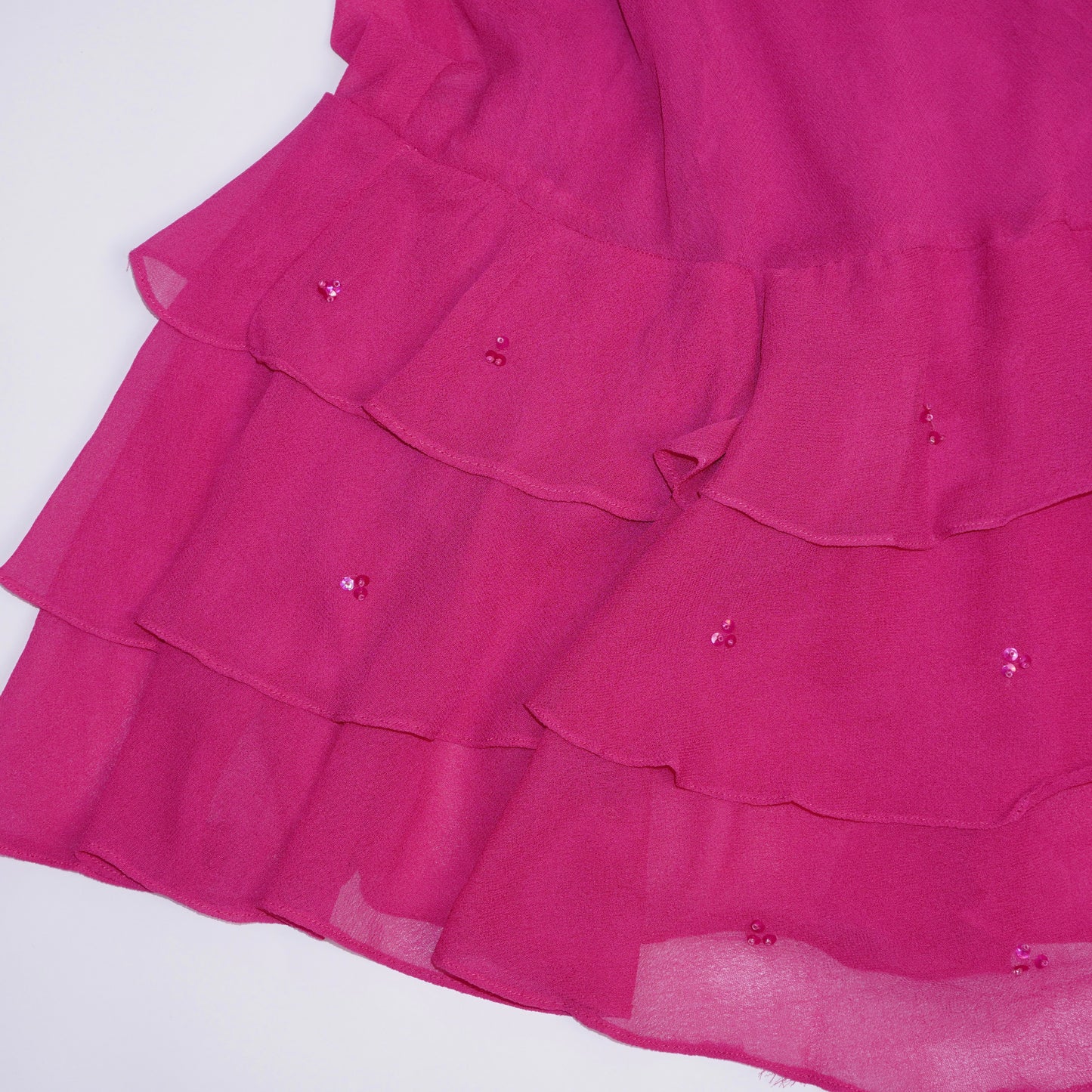 Ruffle sequin skirt (L)