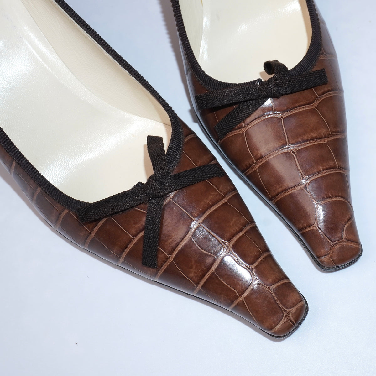 Escarpins Prada Croc (36)
