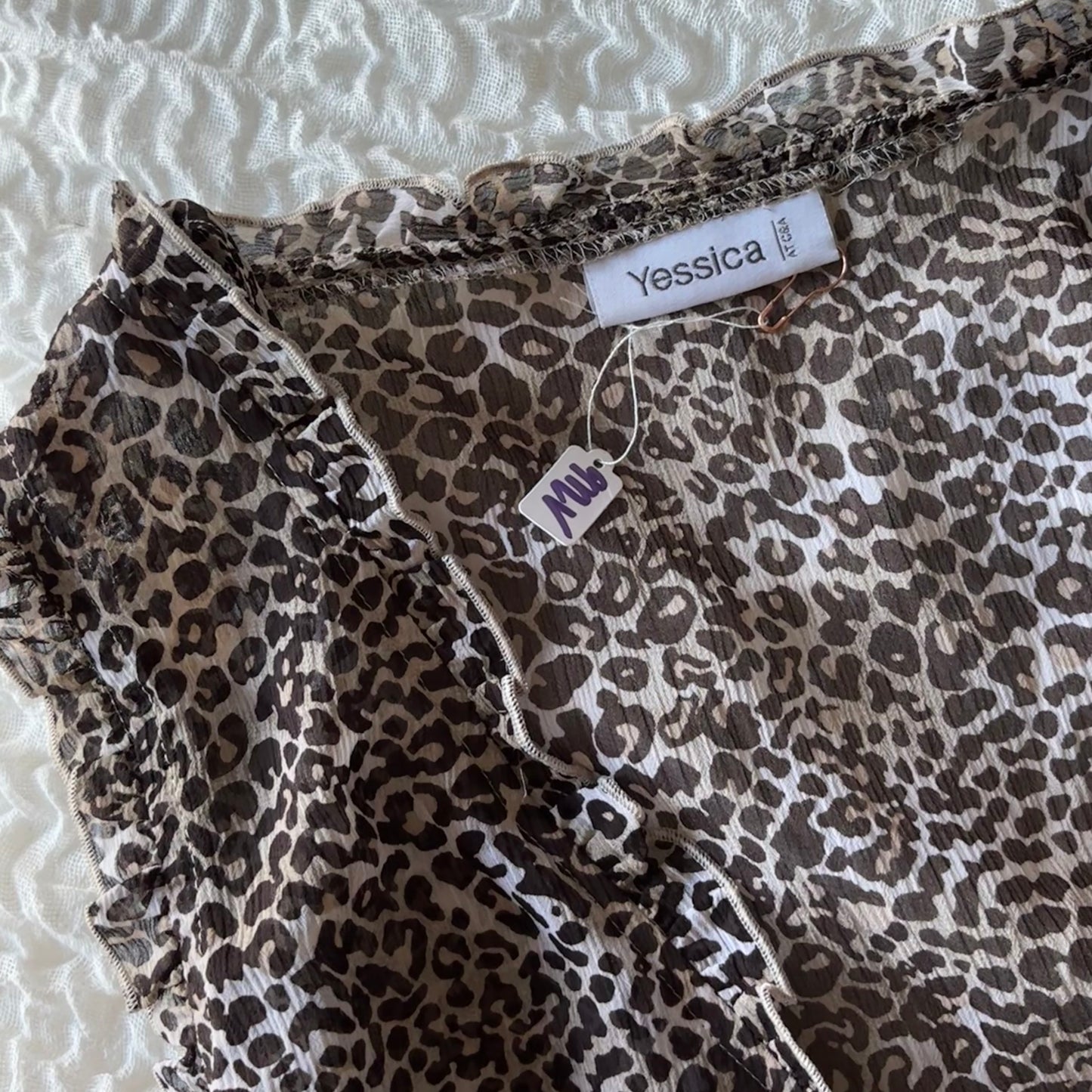 Leopard Wrap Top (S)