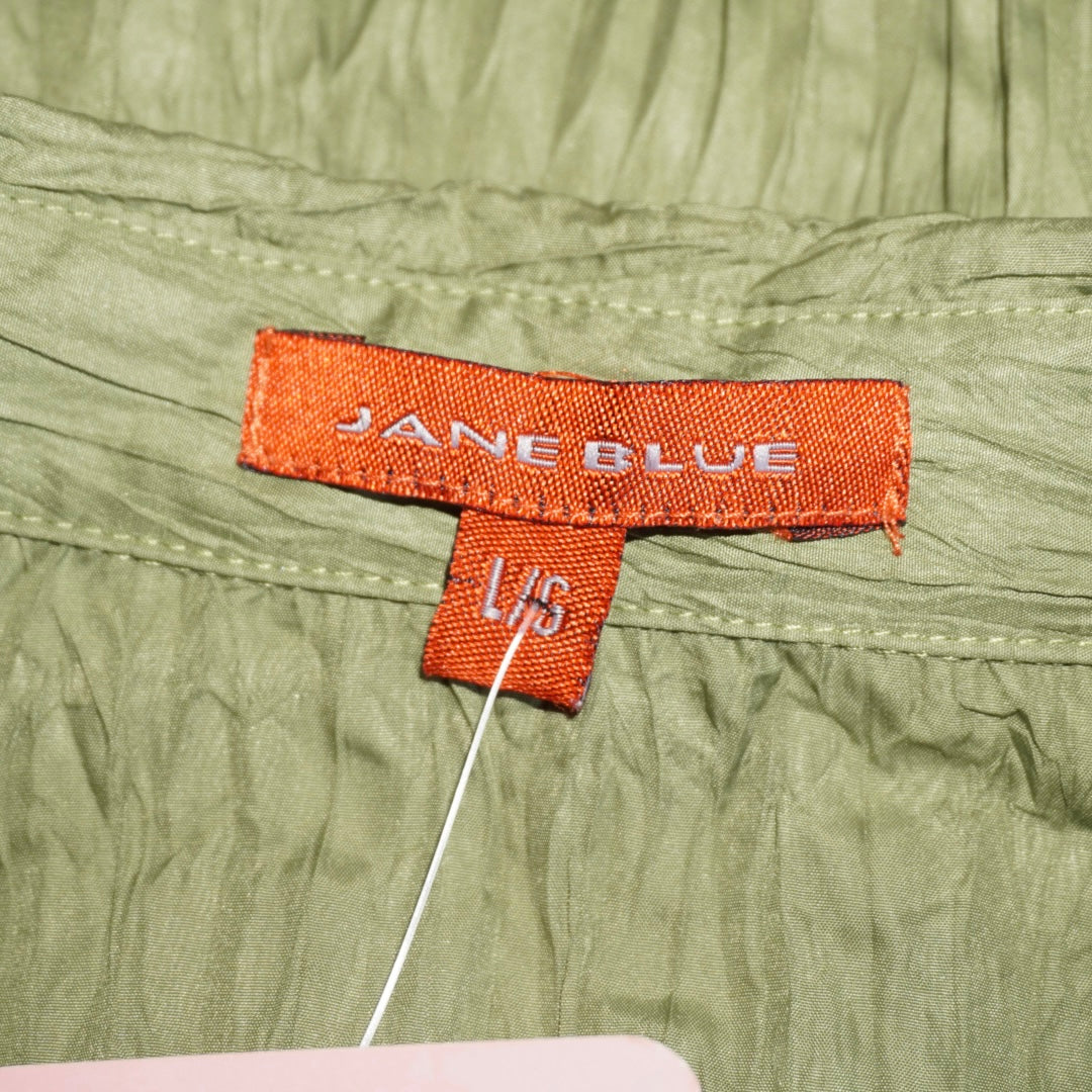 Pleated Ruffle Blouse (L)