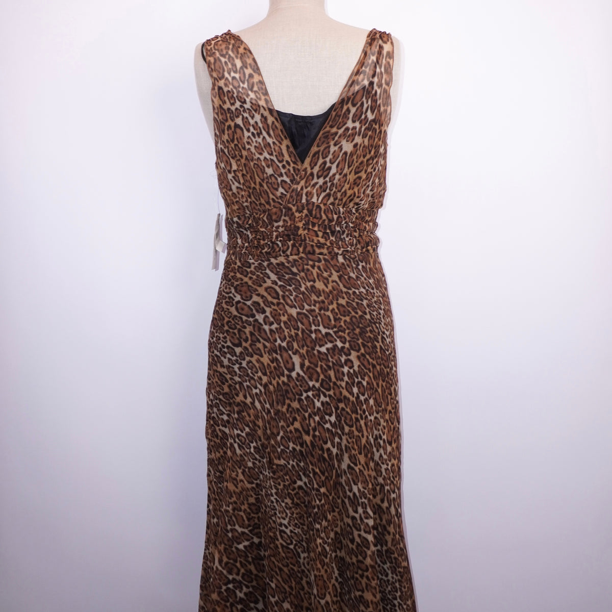 Silk Leopard Dress (XL)