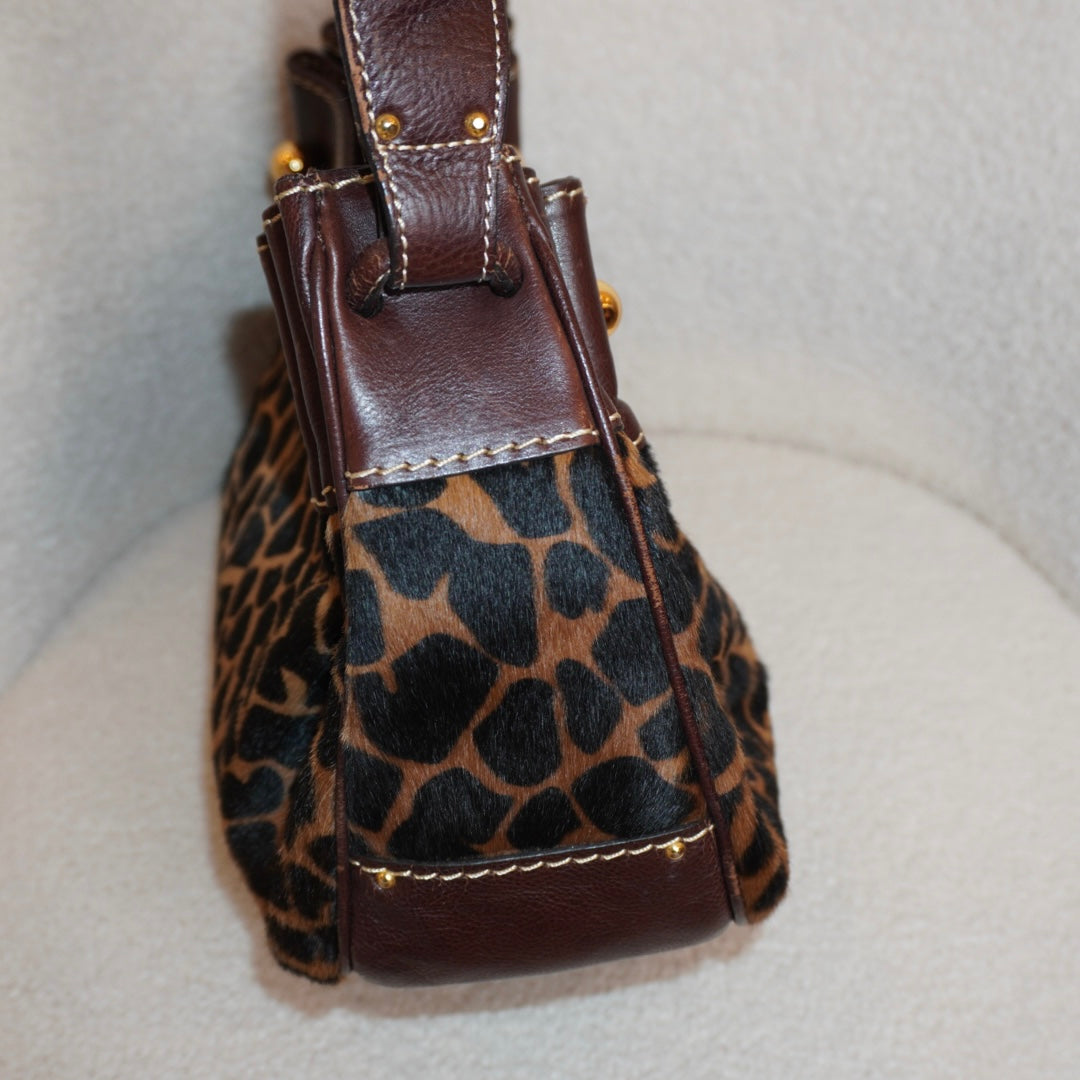 Animal Print Leather Purse