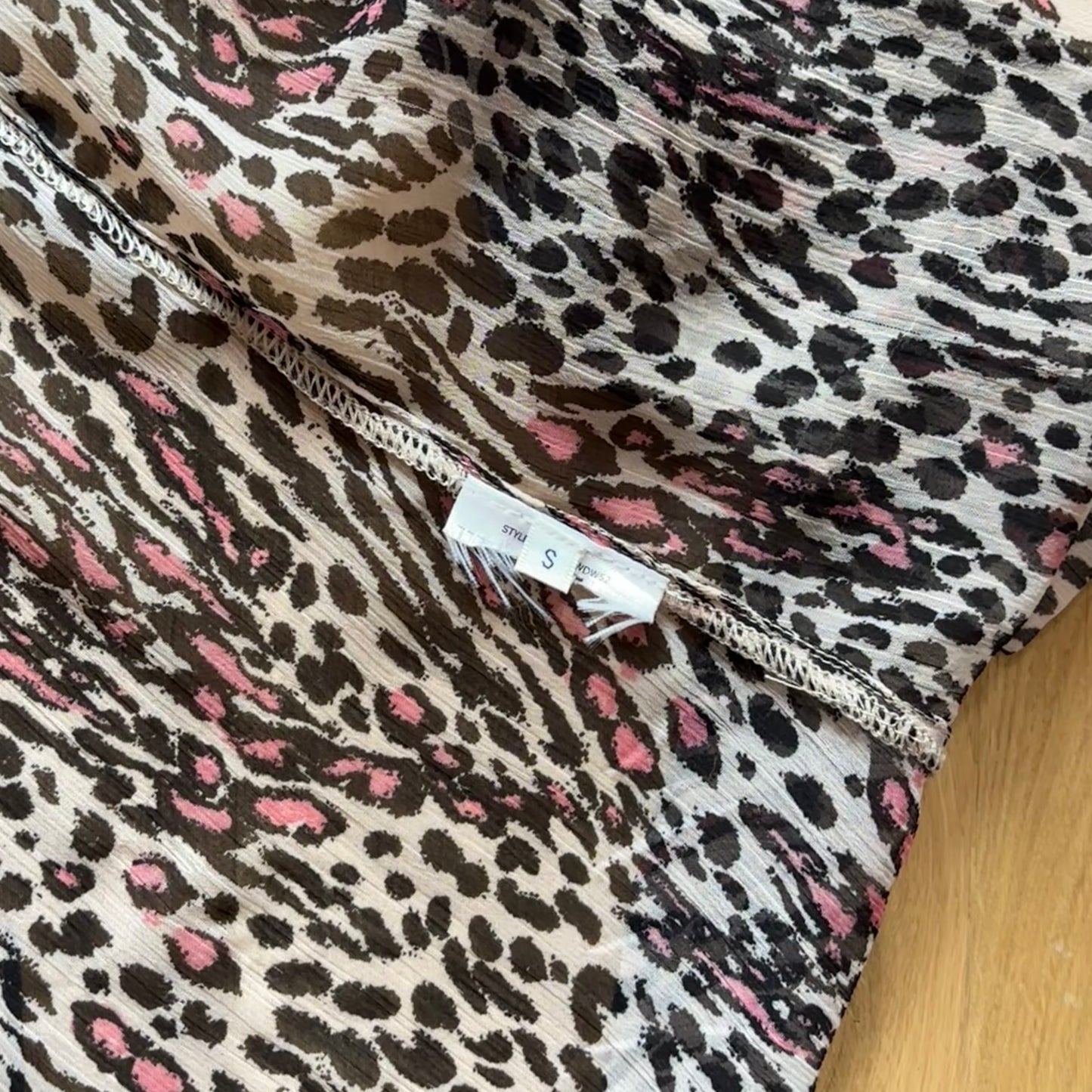 Guess Pink Leopard Blouse (M)