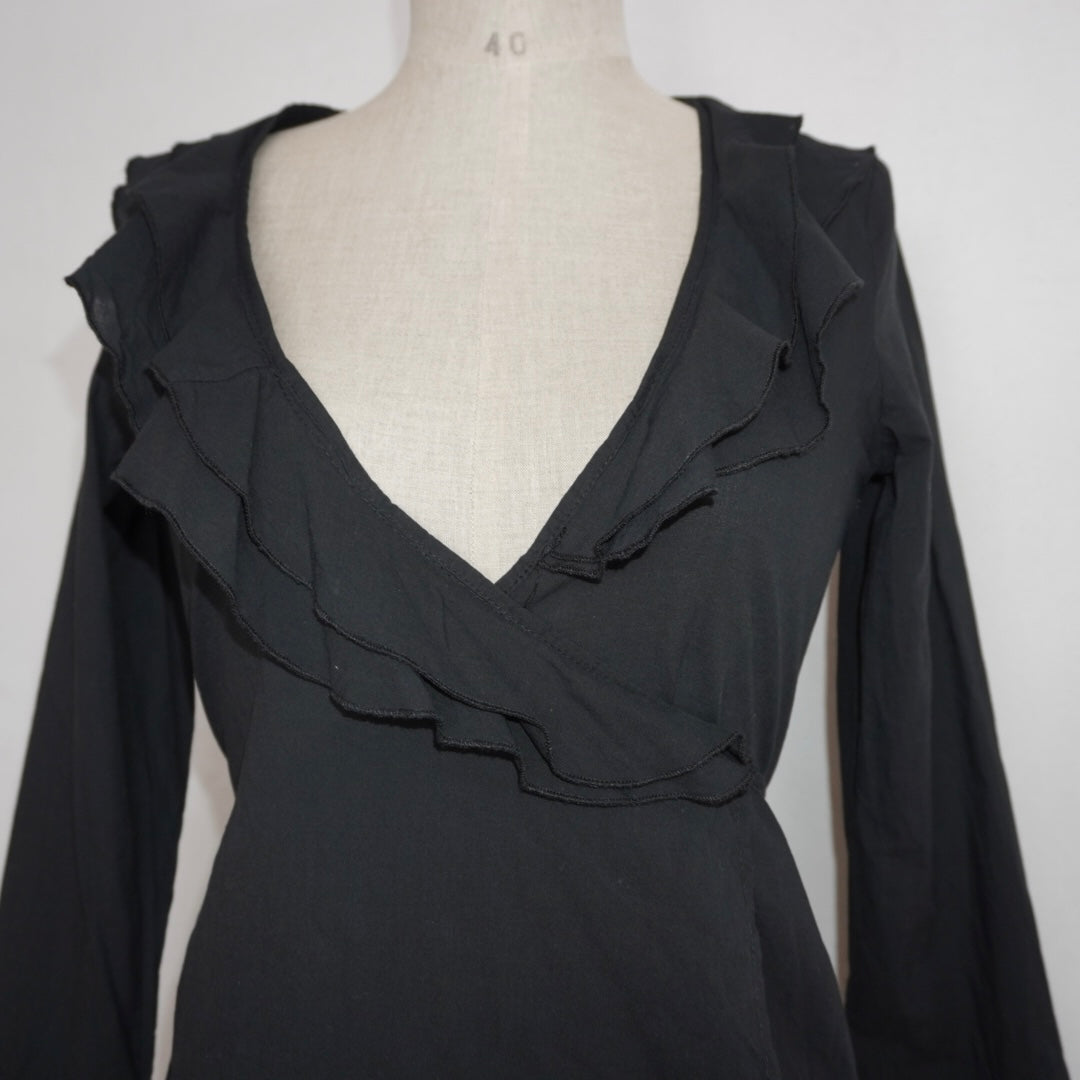 Ruffle Wrap Blouse (XS)