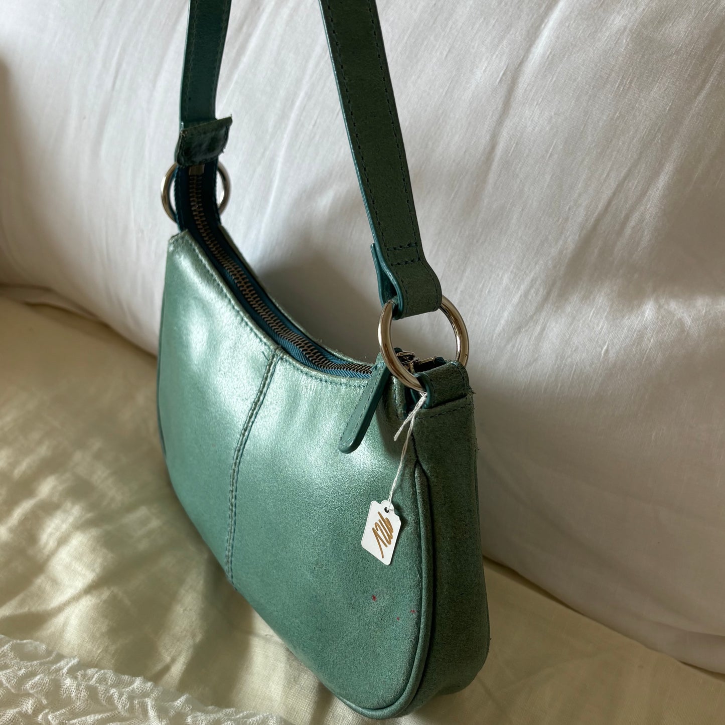 Turquoise Leather Purse