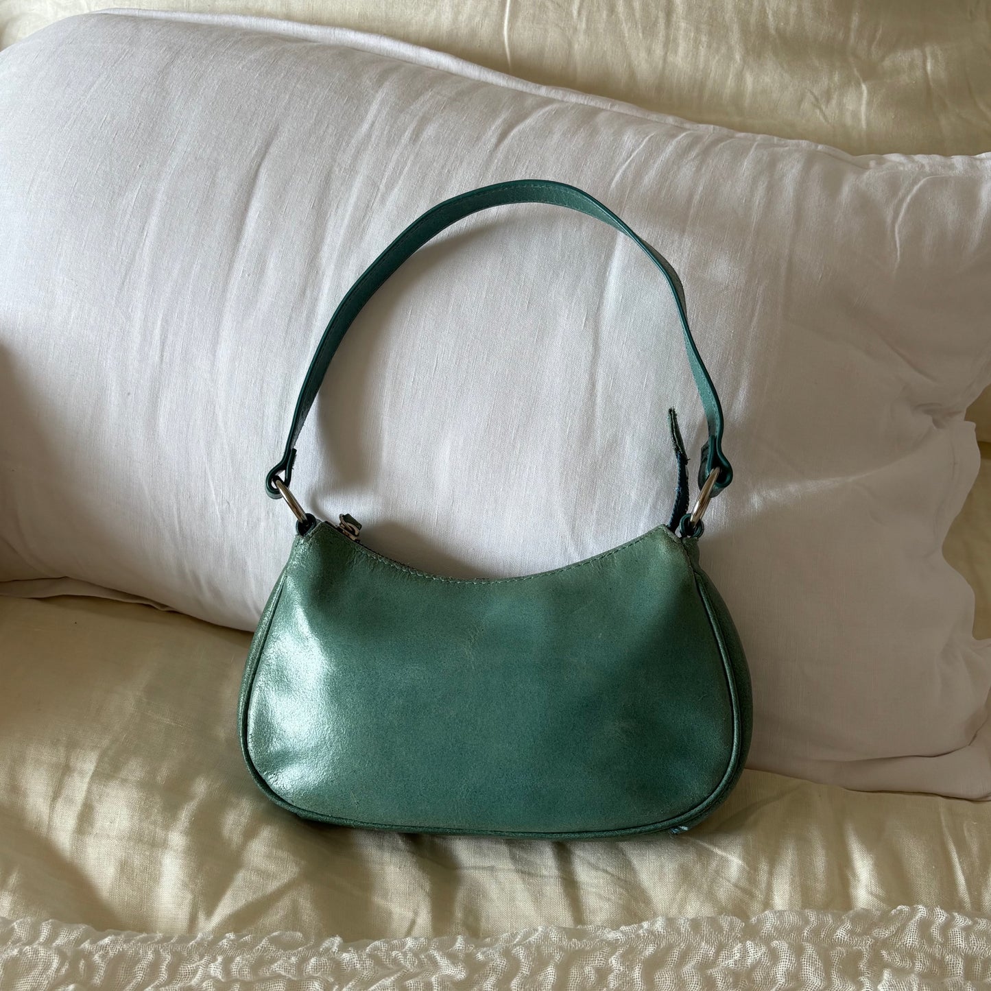 Turquoise Leather Purse