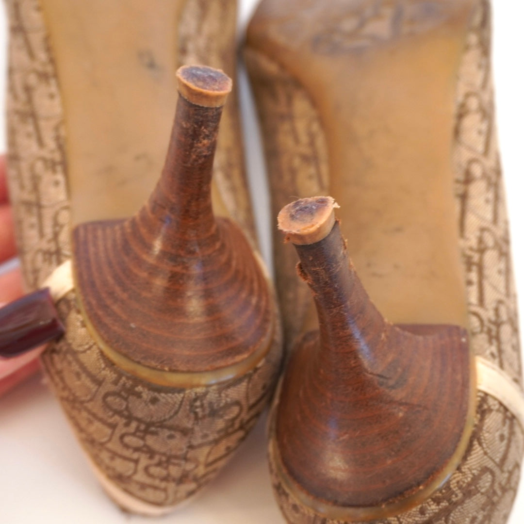 Dior Monogram Heels (38)