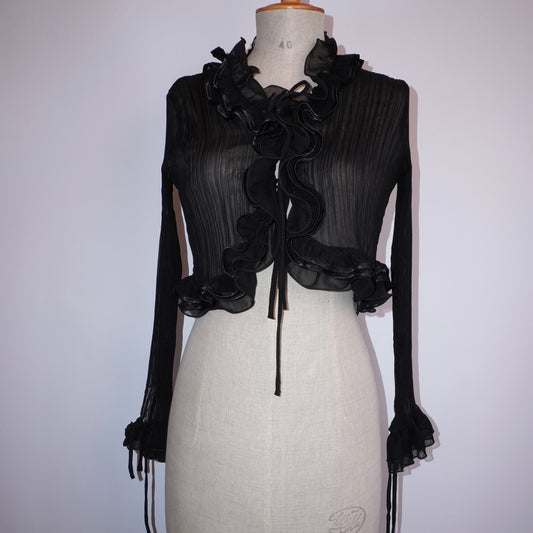Pleated Ruffle Top (M)