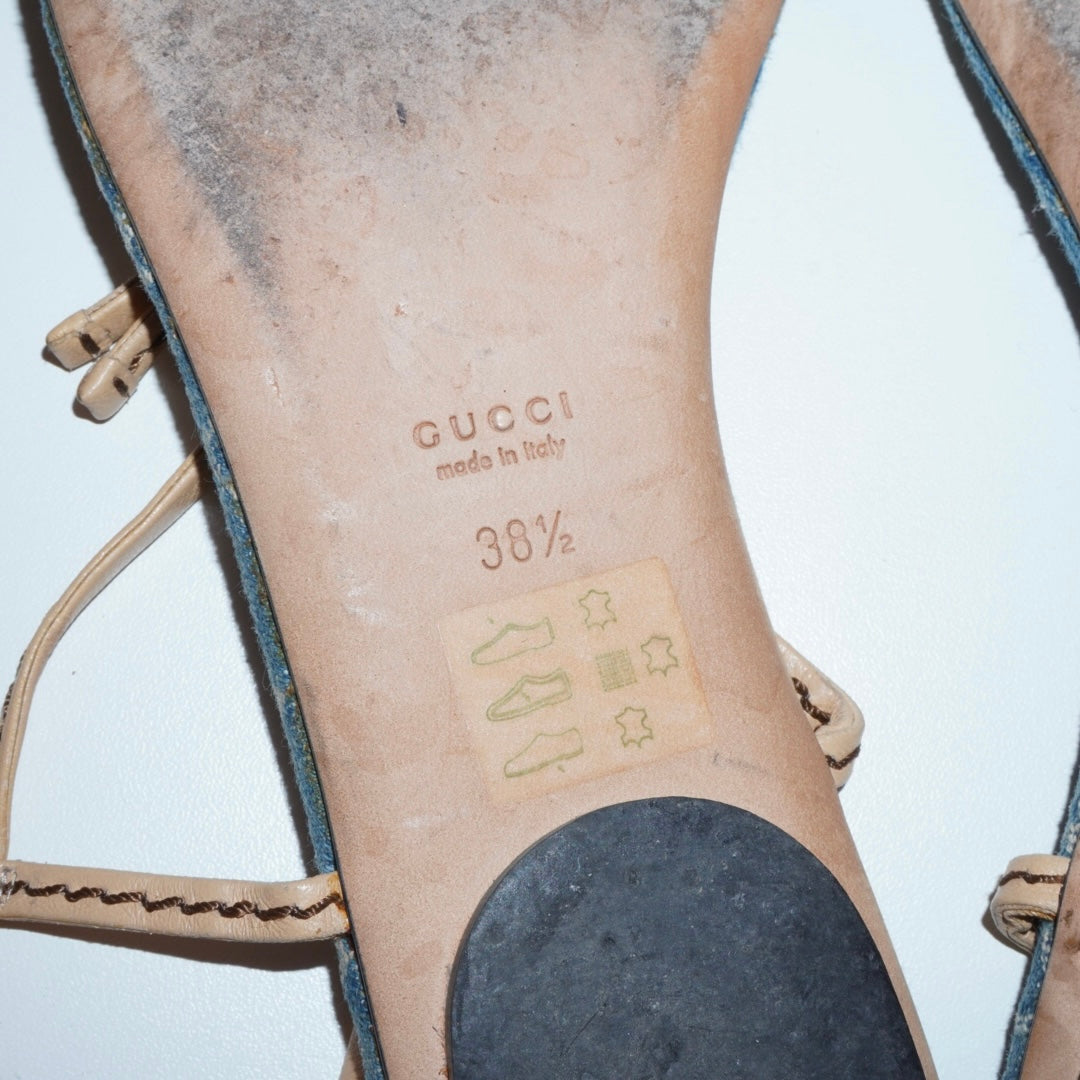 Gucci Denim Sandals (38)