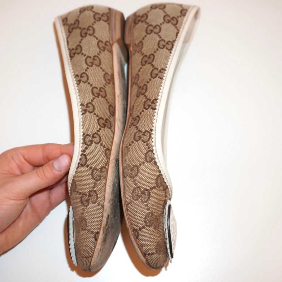 Gucci Monogram Flats (39)