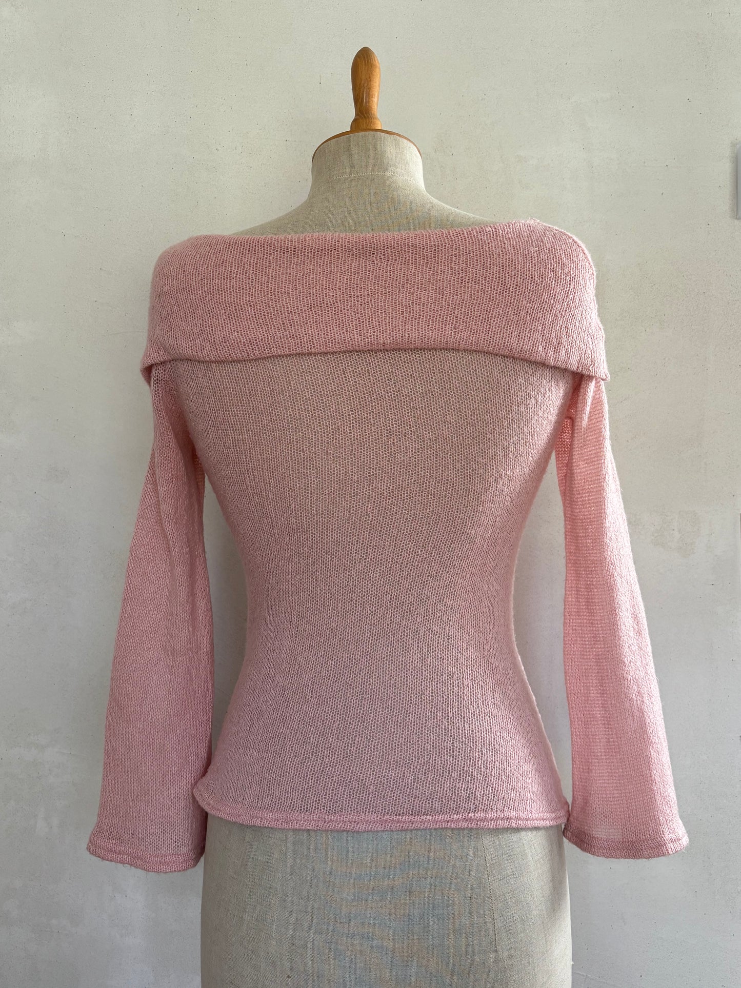 Pink Knit Offshoulder Top (XS/S)