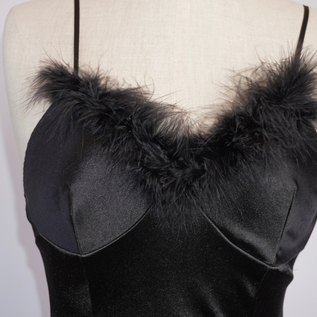 Feather Trim Babydoll (M)