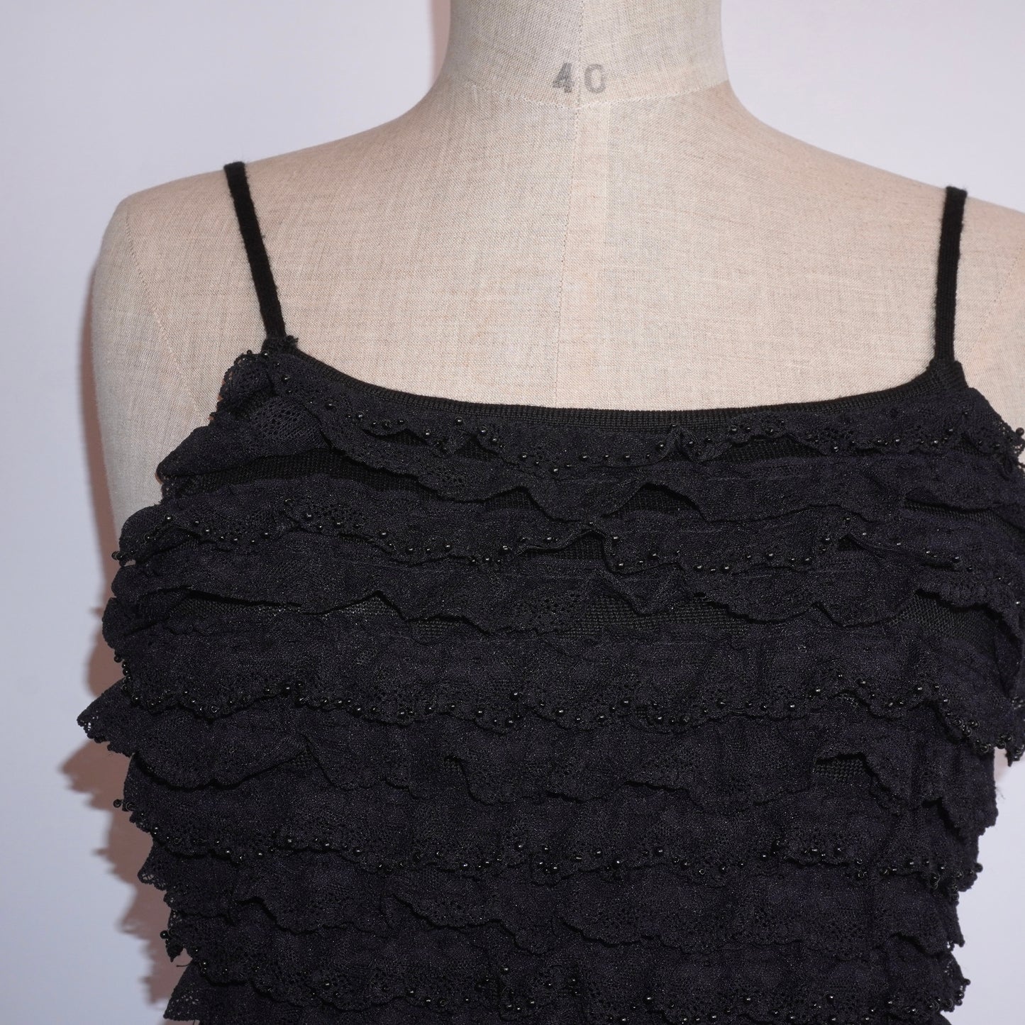 Ruffle beaded Top (S)