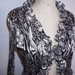 Pleated Ruffle Blouse (M)